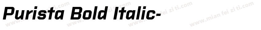 Purista Bold Italic字体转换